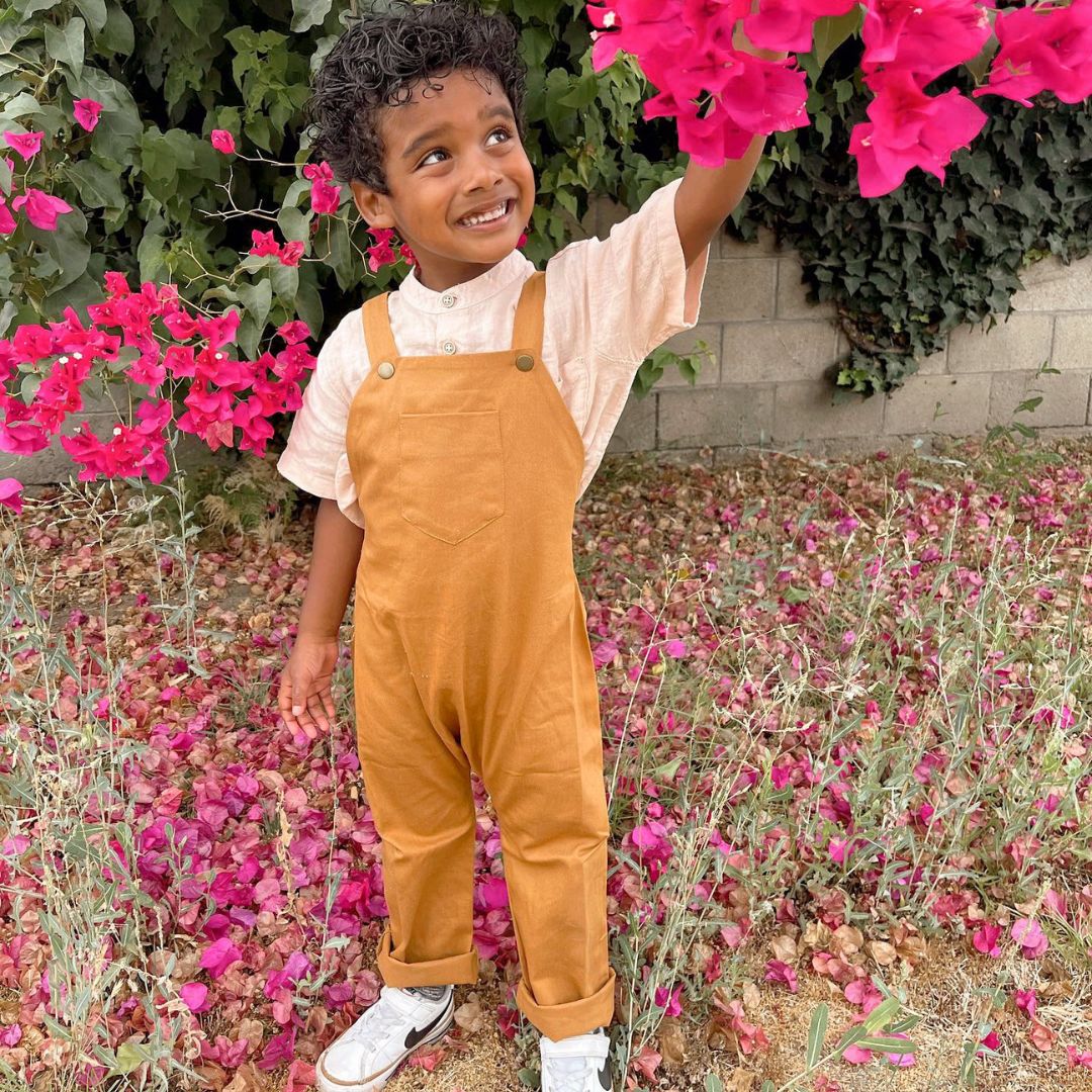 Organic Acorn Twill Overalls