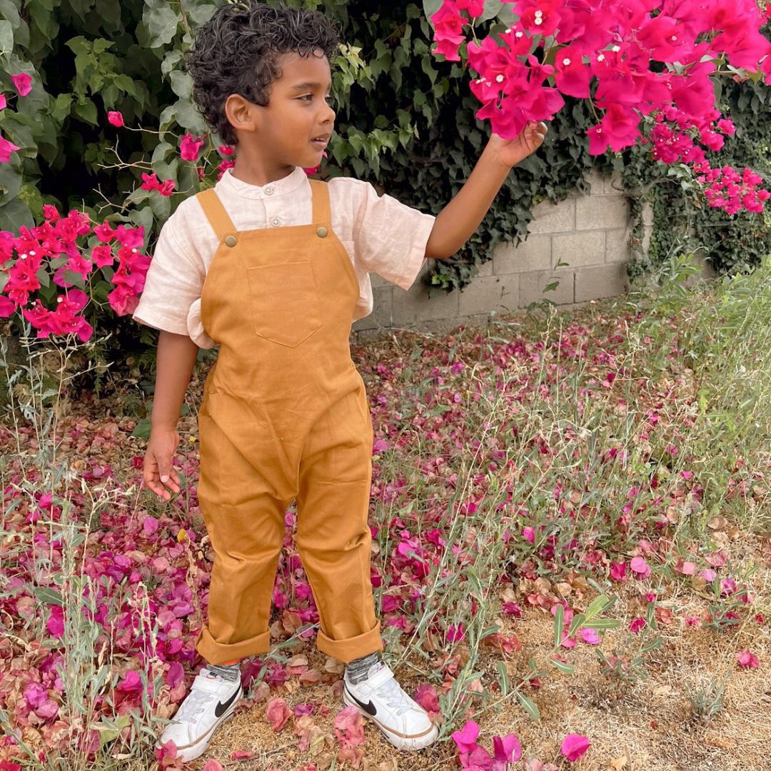 Organic Acorn Twill Overalls