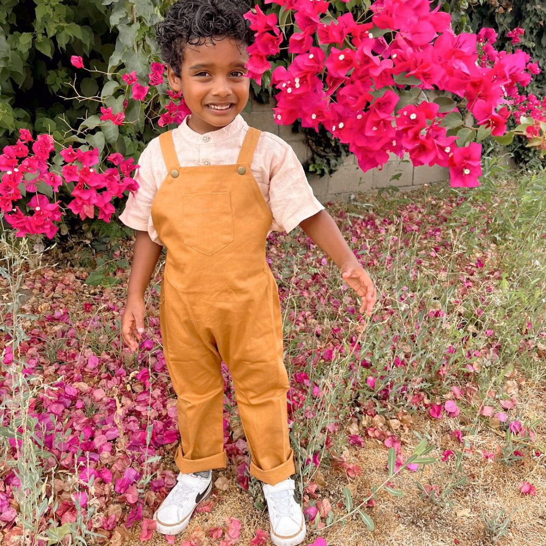Organic Acorn Twill Overalls