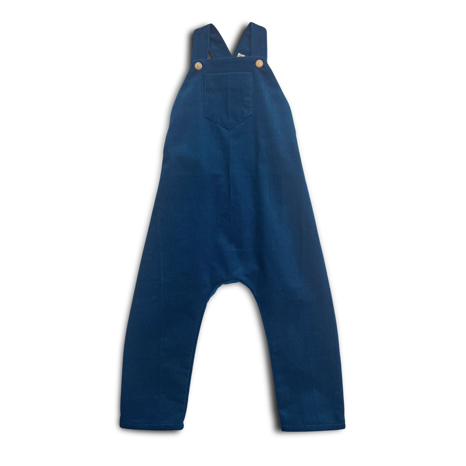 2T OOAK Monterey Blue Corduroy Overalls SAMPLE