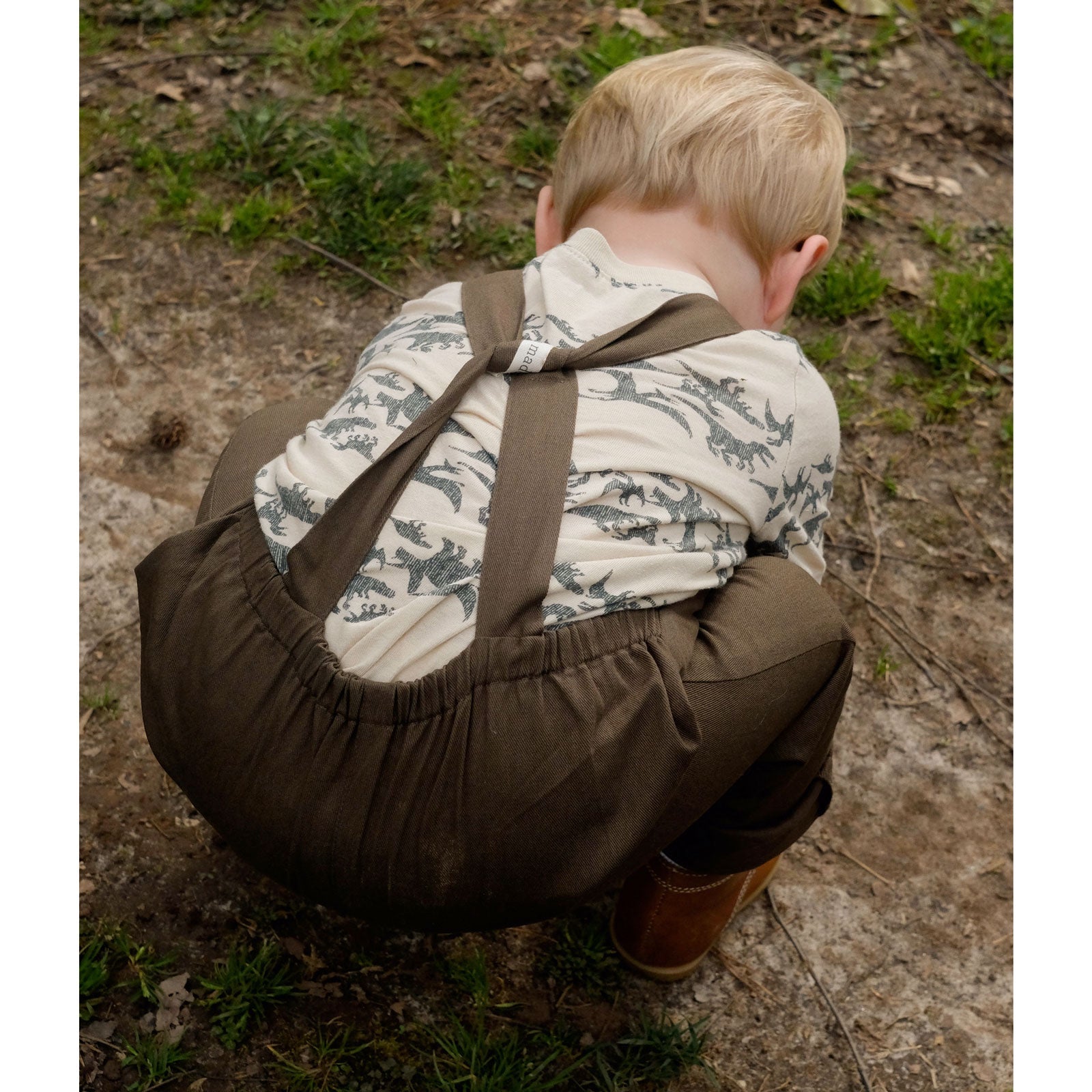3T Organic River Rock Twill Overalls