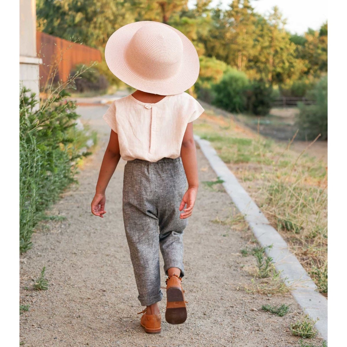 Charcoal Chambray Pants - Beya MadePANTS