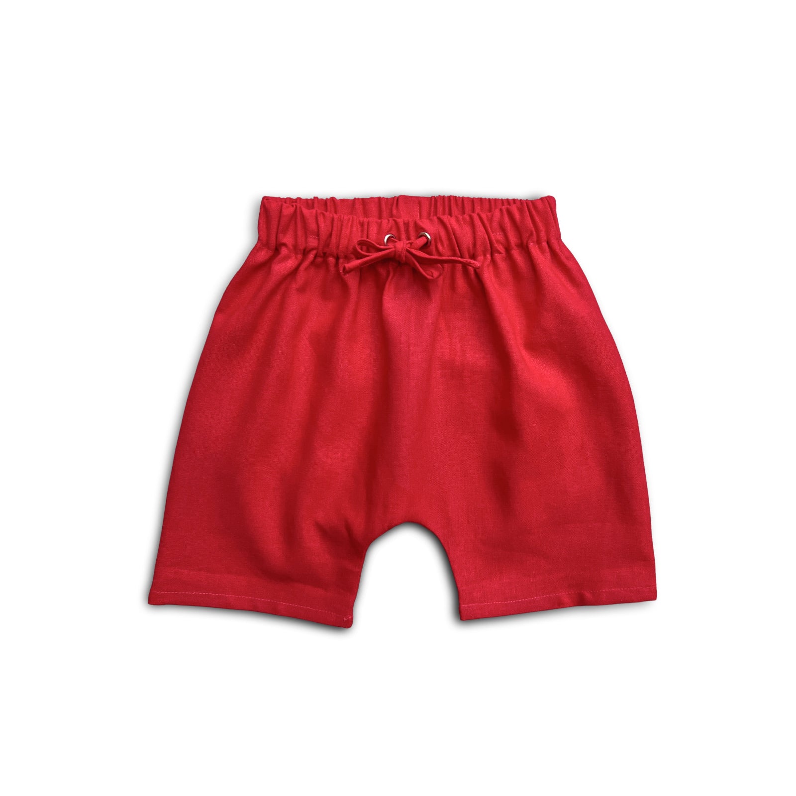 Real Red Linen Shorts