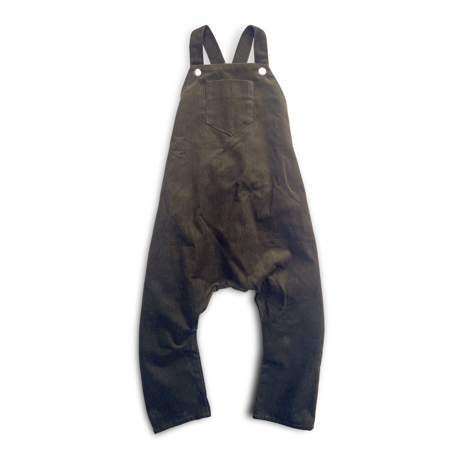 2T OOAK Sequoia Green Corduroy Overalls SAMPLE