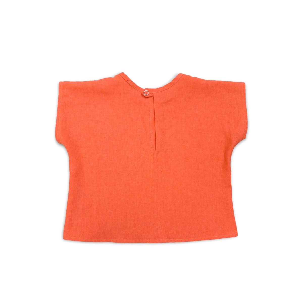 Tangerine Linen Top - Beya MadeTOP