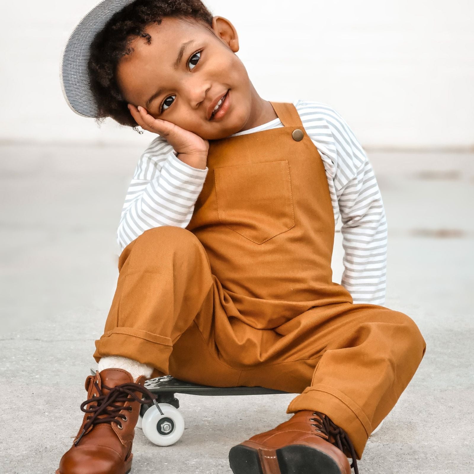 Organic Acorn Twill Overalls