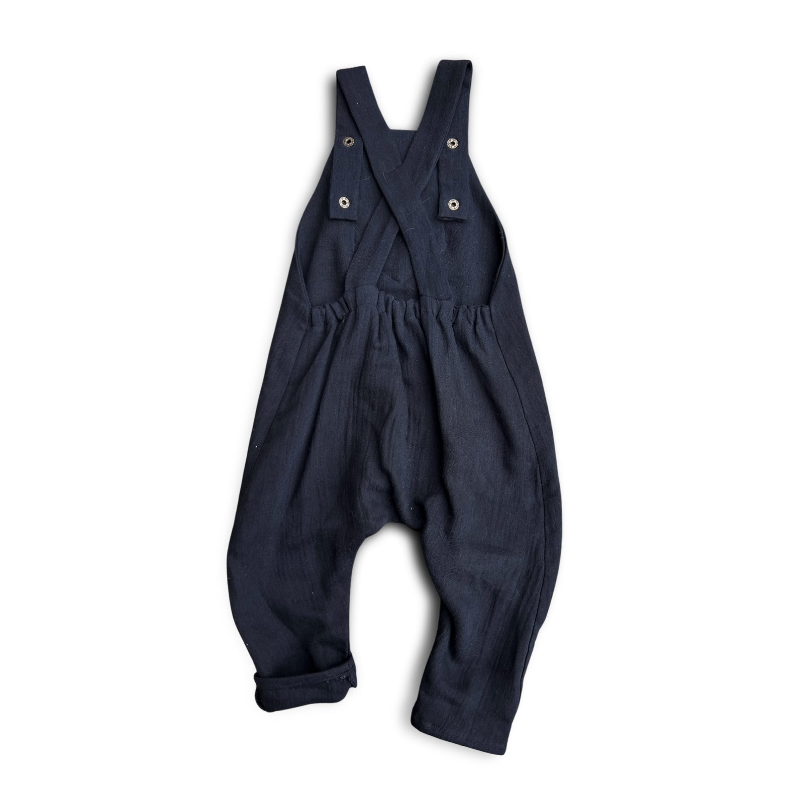 ONE OF A KIND BLACK CREPE OVERALLS