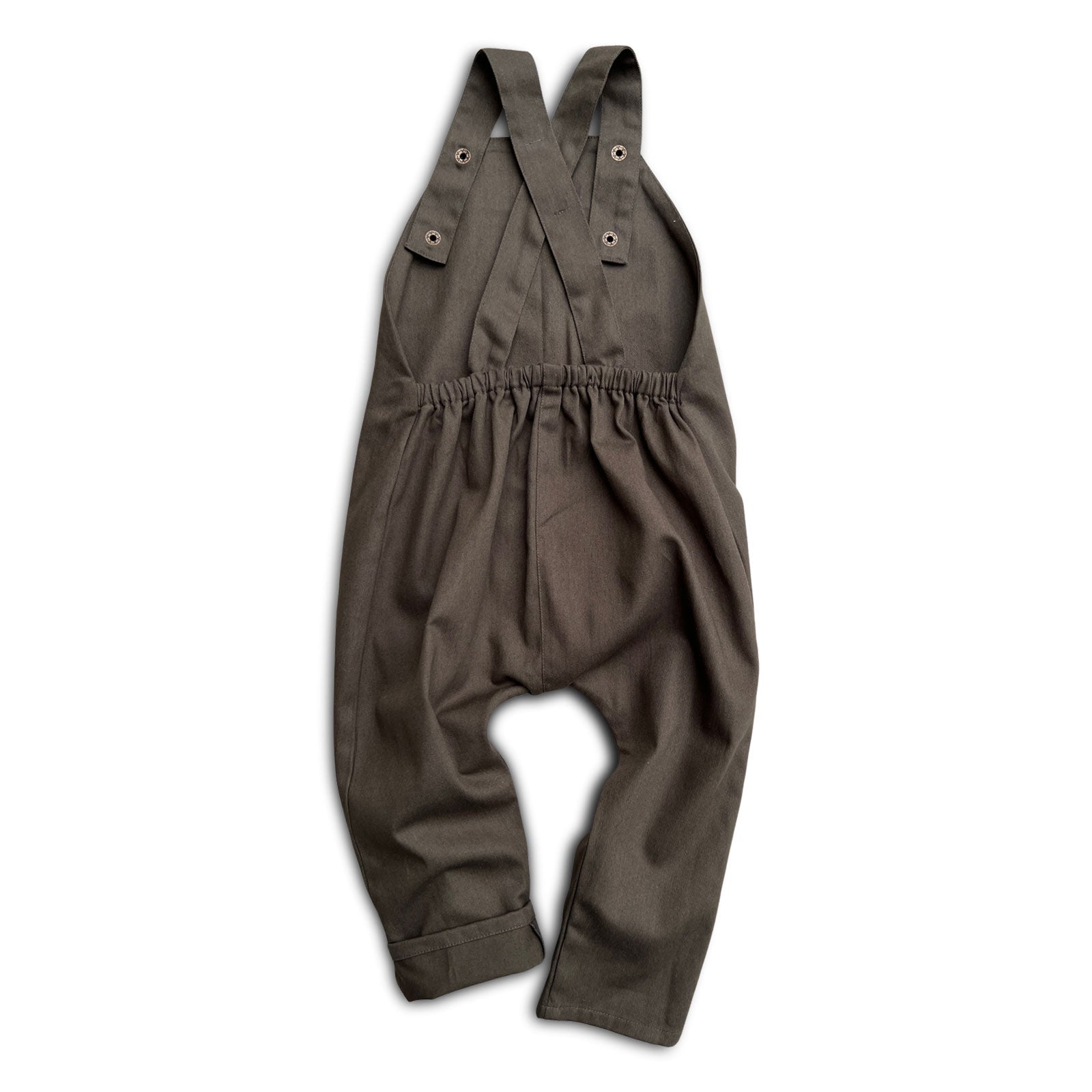 Organic River Rock Twill Overalls