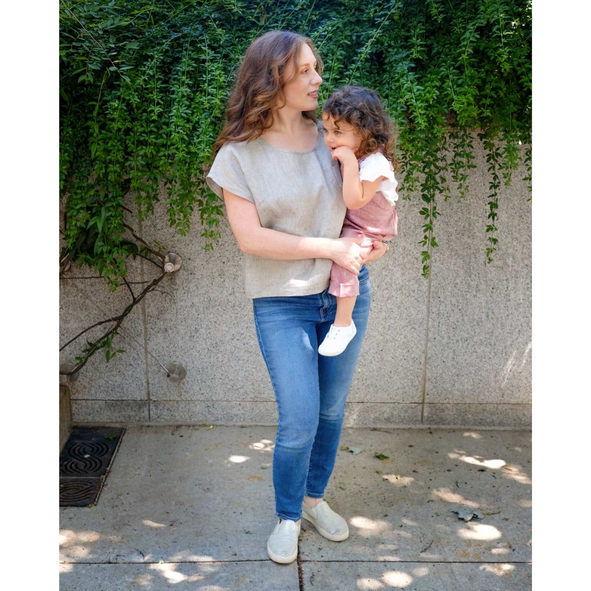 Mama Linen Top | Olive Stripe - Beya MadeTOP
