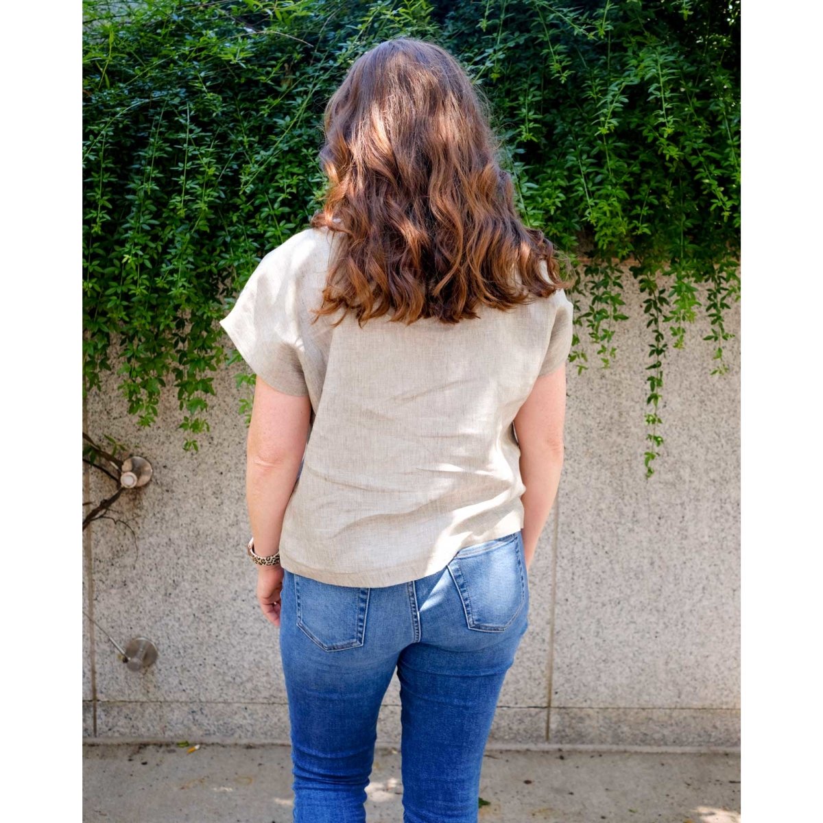 Mama Linen Top | Olive Stripe - Beya MadeTOP