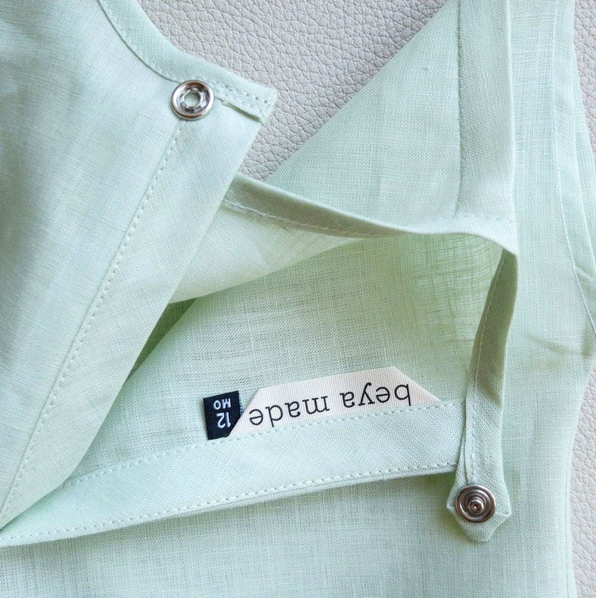 Misty Meadow Green Linen Top - Beya MadeTOP
