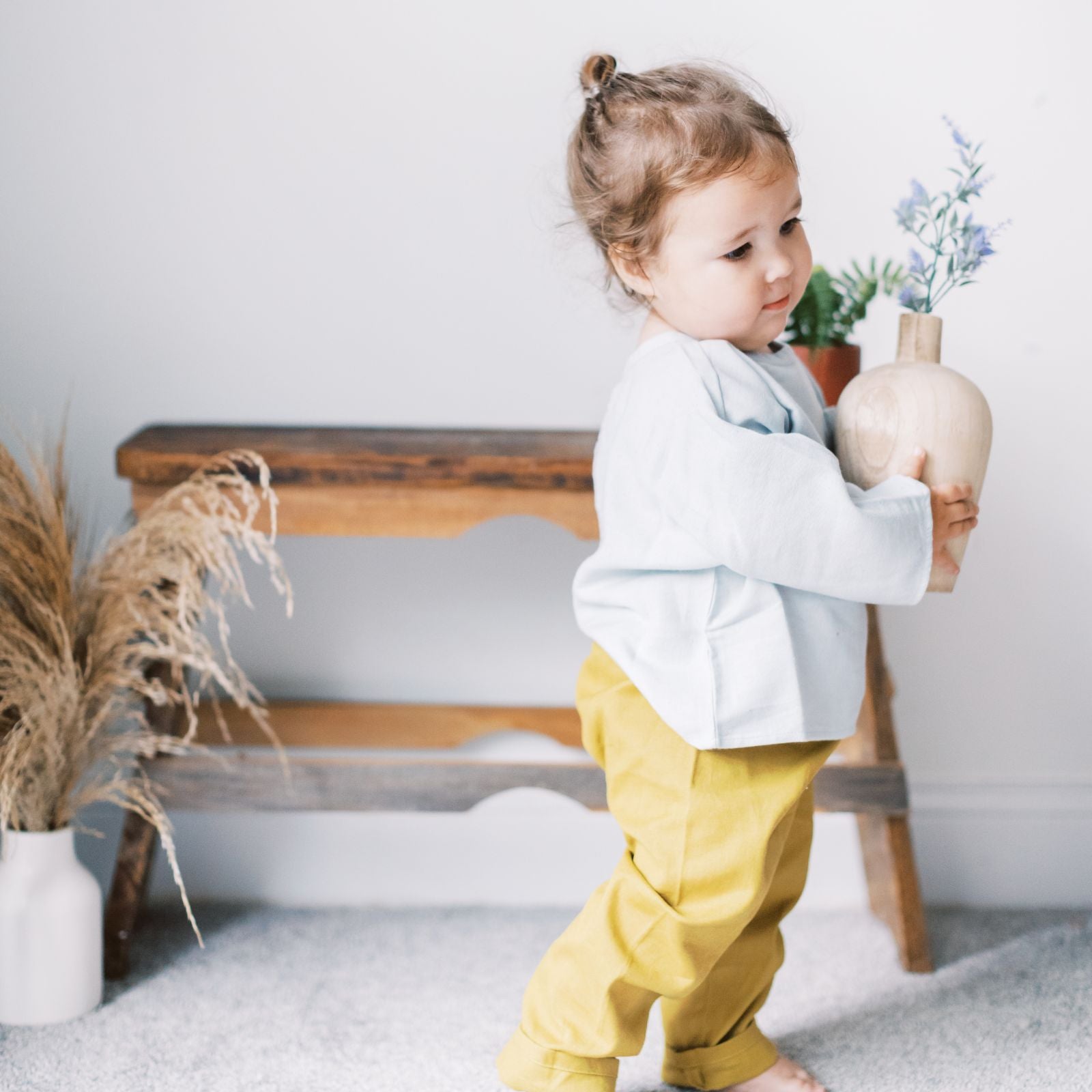 Moonmist Blue Organic Cotton Pocket Top
