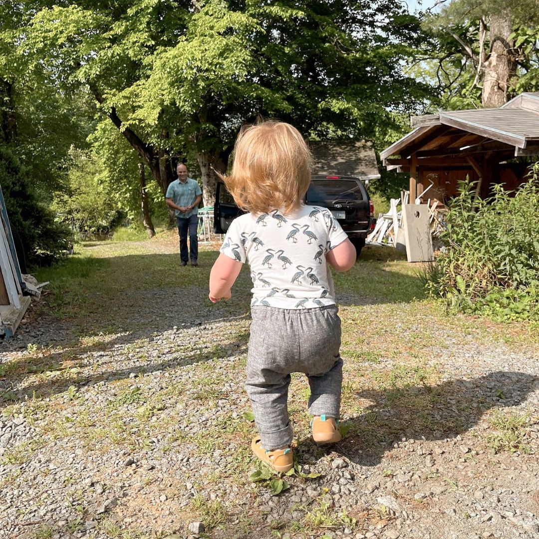 Charcoal Chambray Grow with Me Pants