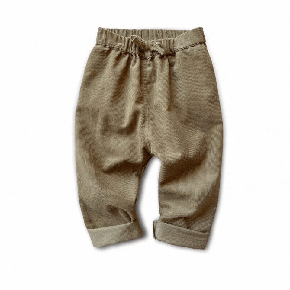 2T Scout Green Organic Corduroy Pants SAMPLE