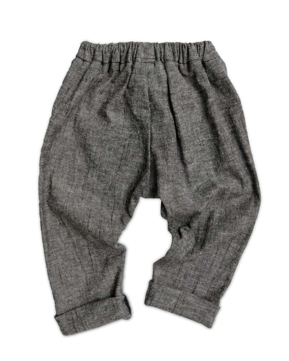 Charcoal Chambray Pants SAMPLE - Beya MadePANTS