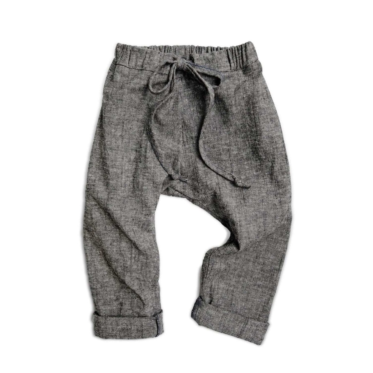 Charcoal Chambray Pants SAMPLE - Beya MadePANTS