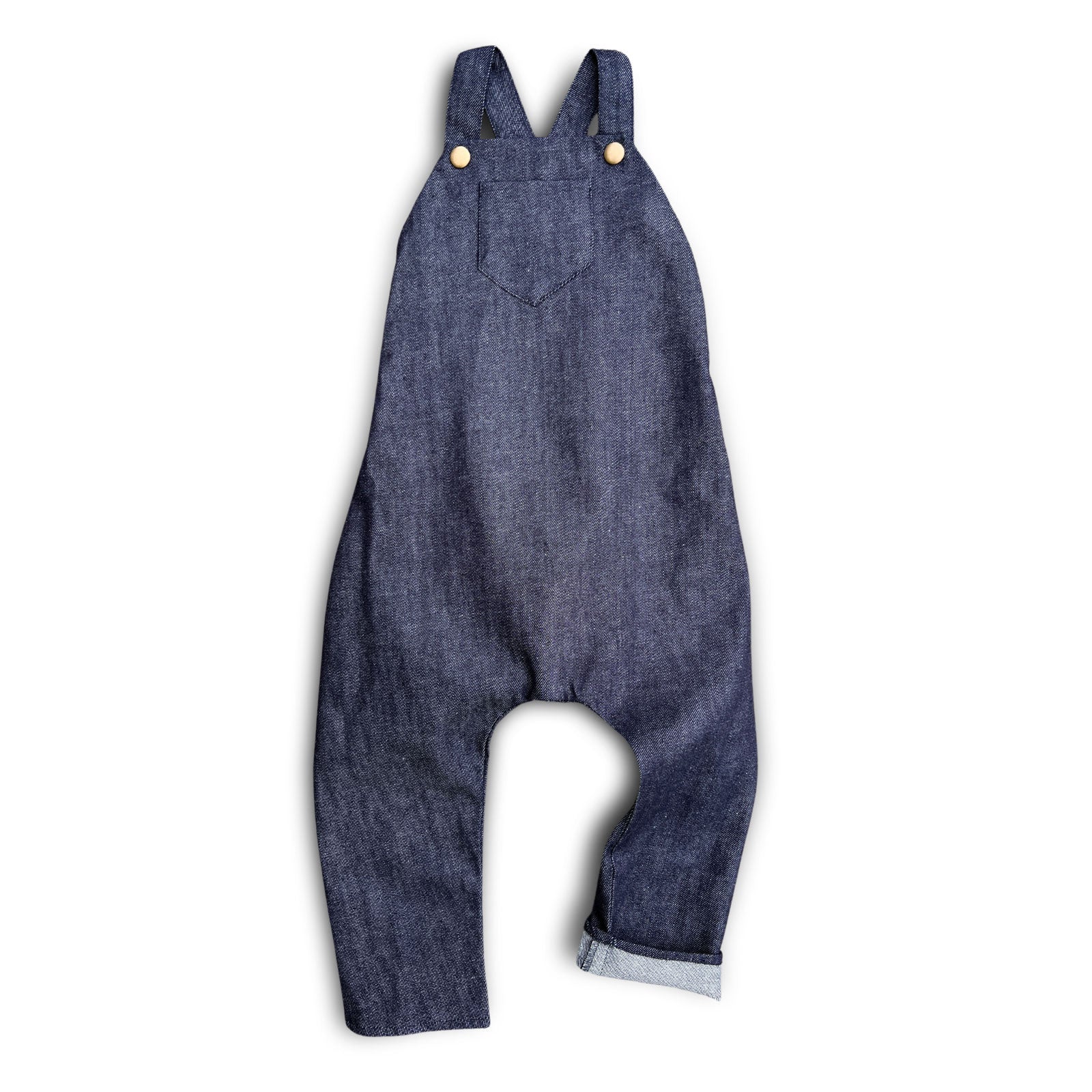 3T Mid-Weight Organic Denim Grow with Me Overalls SAMPLE