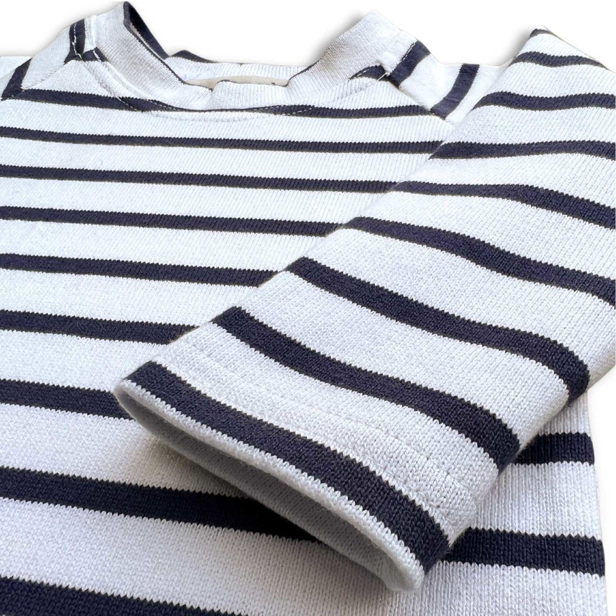 Nautical Stripe Raglan Sweatshirt - Beya MadeTOP
