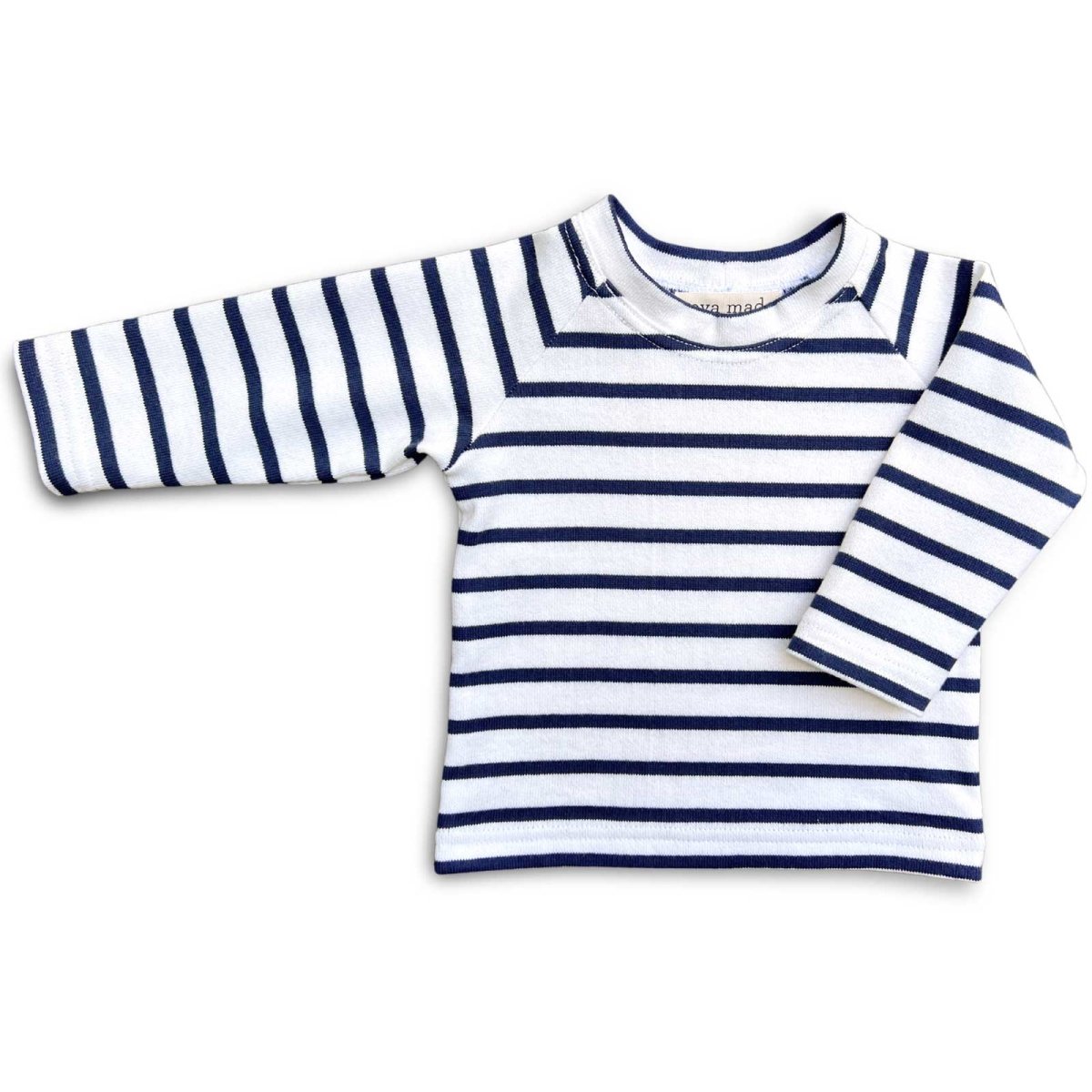 Nautical Stripe Raglan Sweatshirt - Beya MadeTOP