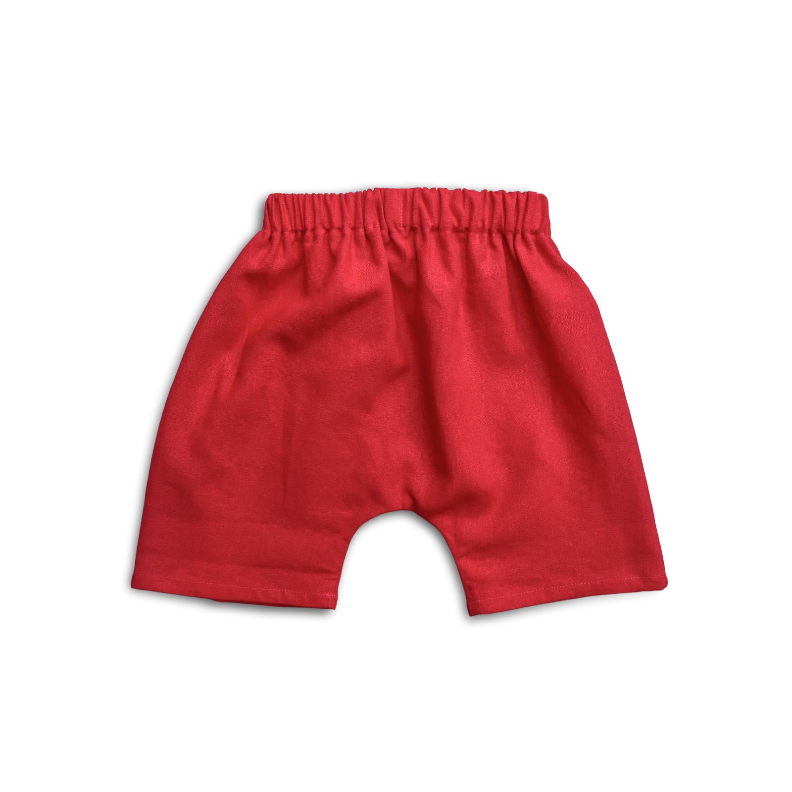 Real Red Linen Shorts