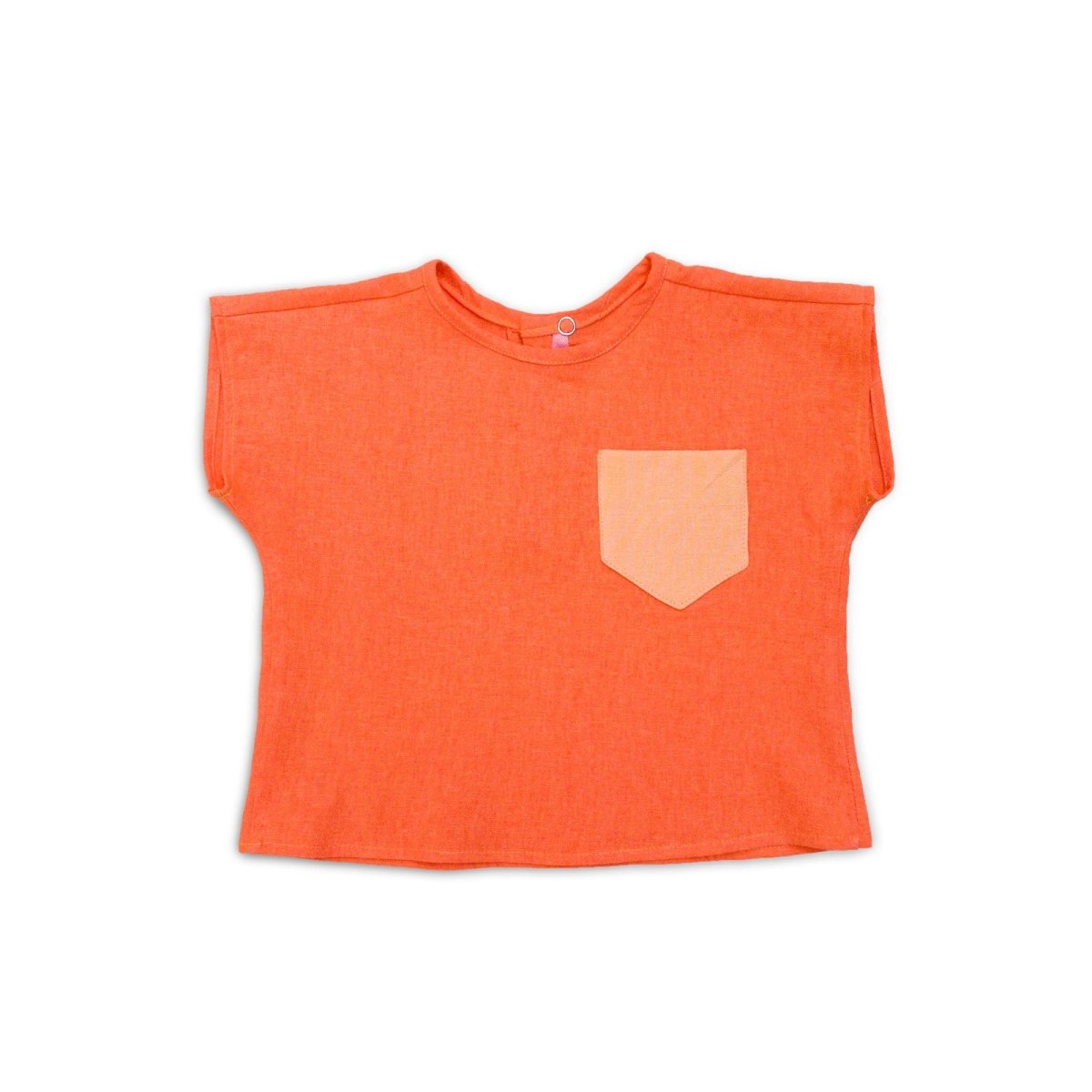 Tangerine Linen Top - Beya MadeTOP