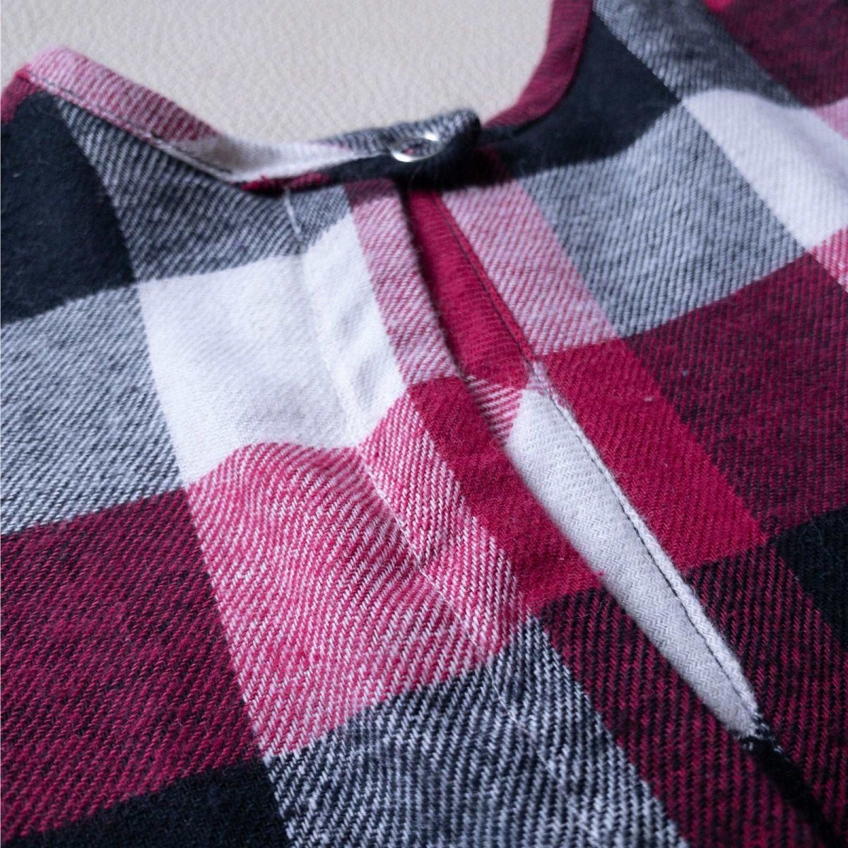 Cranberry Plaid Flannel Top - Beya MadeTOP