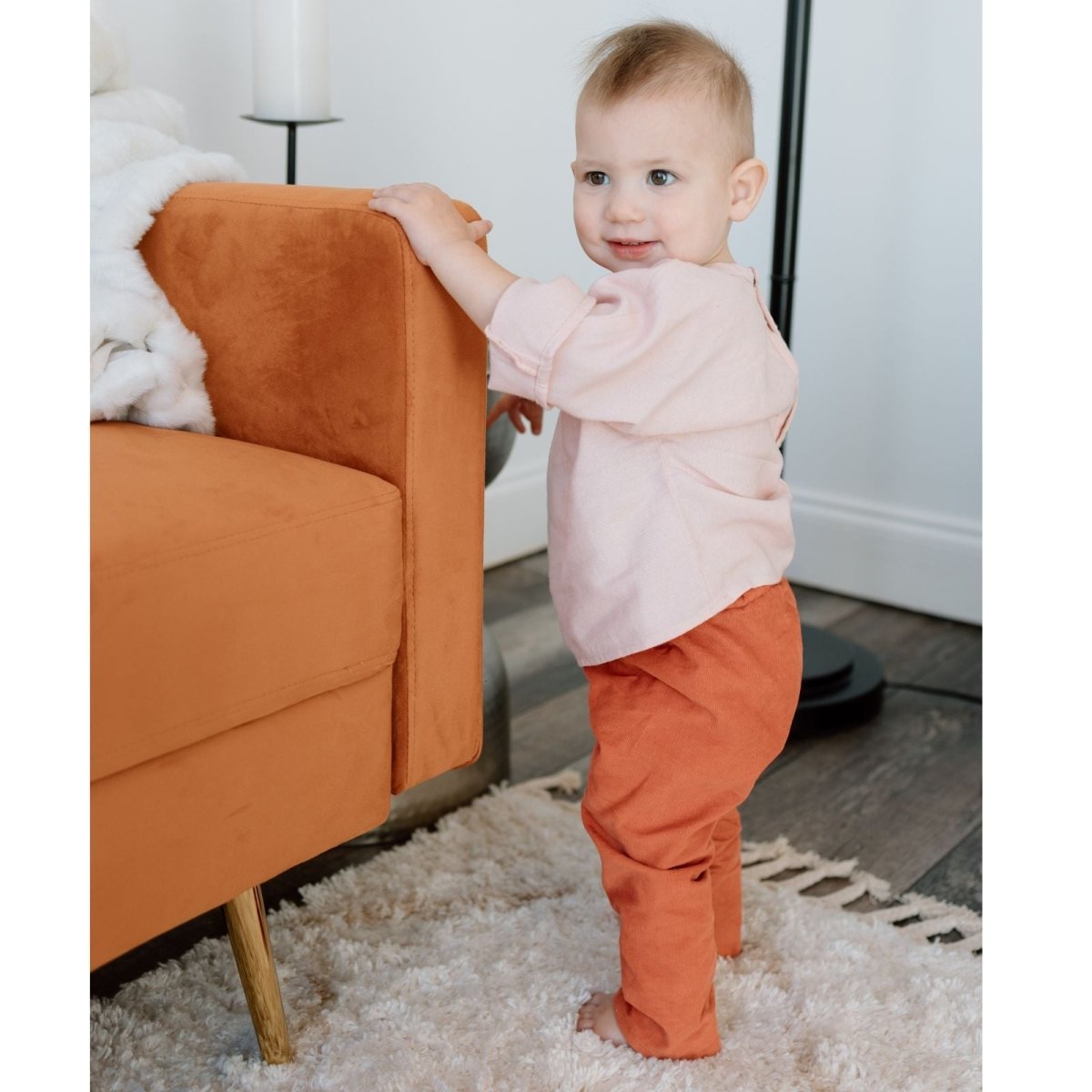 Harvest Orange Corduroy Pants - Beya MadePANTS