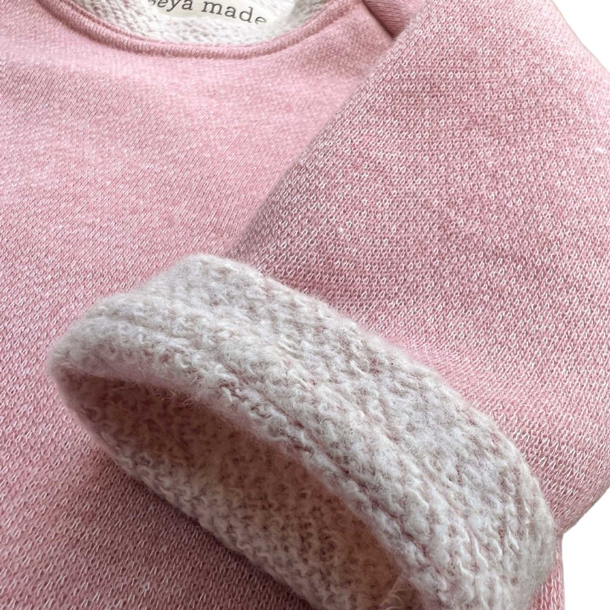 Macaron Pink Raglan Sweatshirt - Beya MadeTOP