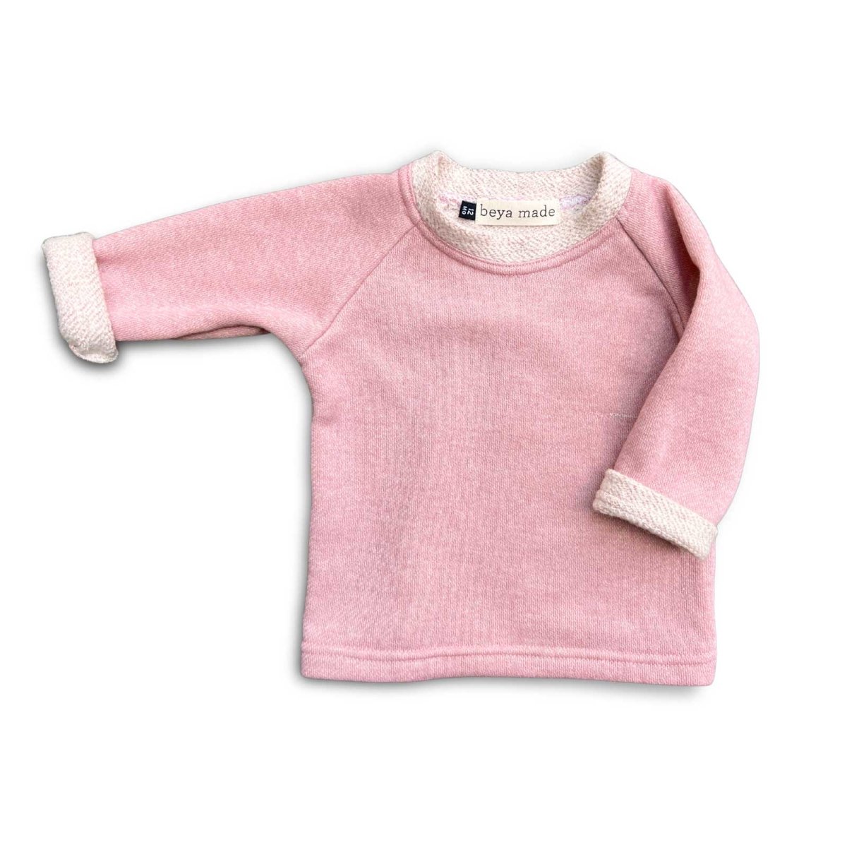 Macaron Pink Raglan Sweatshirt - Beya MadeTOP