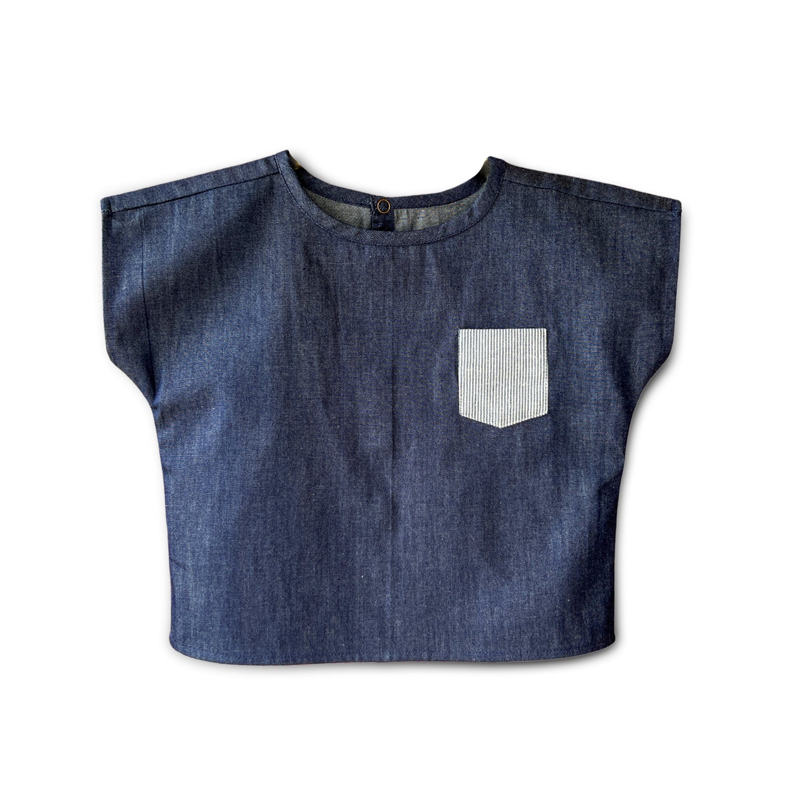 Leeward Blue Pocket Top