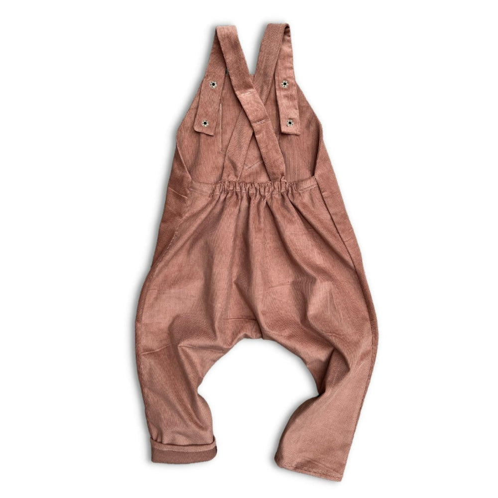 Brown Corduroy Baby + Toddler Romper that Grows with Baby