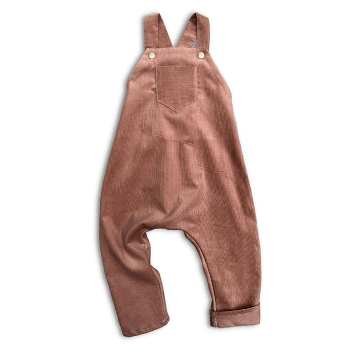 Brown Corduroy Baby + Toddler Romper that Grows with Baby Brown Corduroy Baby + Toddler Romper that Grows with Baby