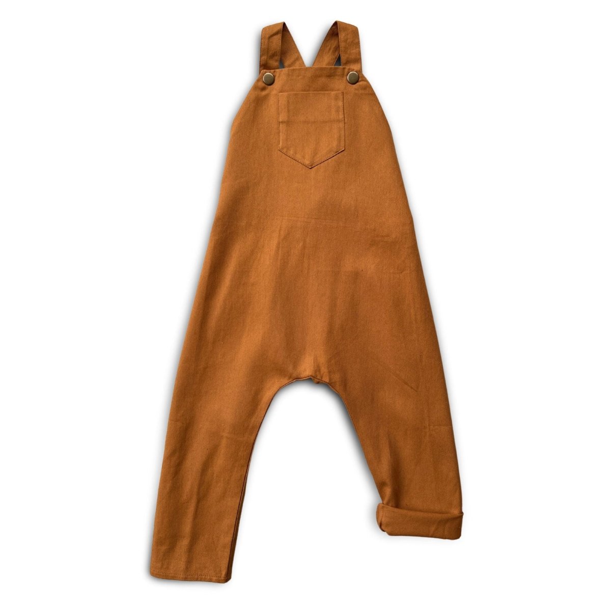 Organic Acorn Twill Overalls - Beya MadeROMPER