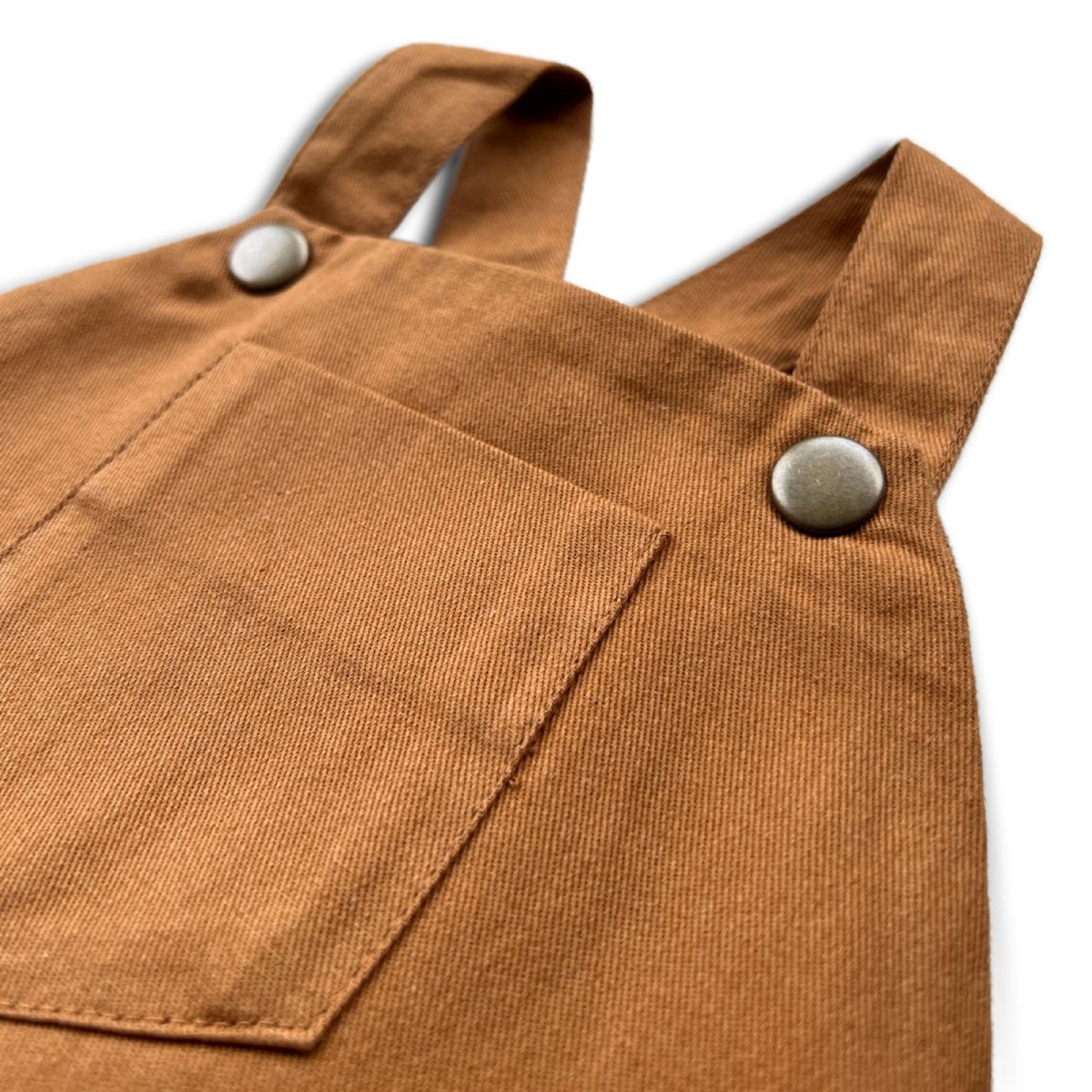 Organic Acorn Twill Overalls - Beya MadeROMPER